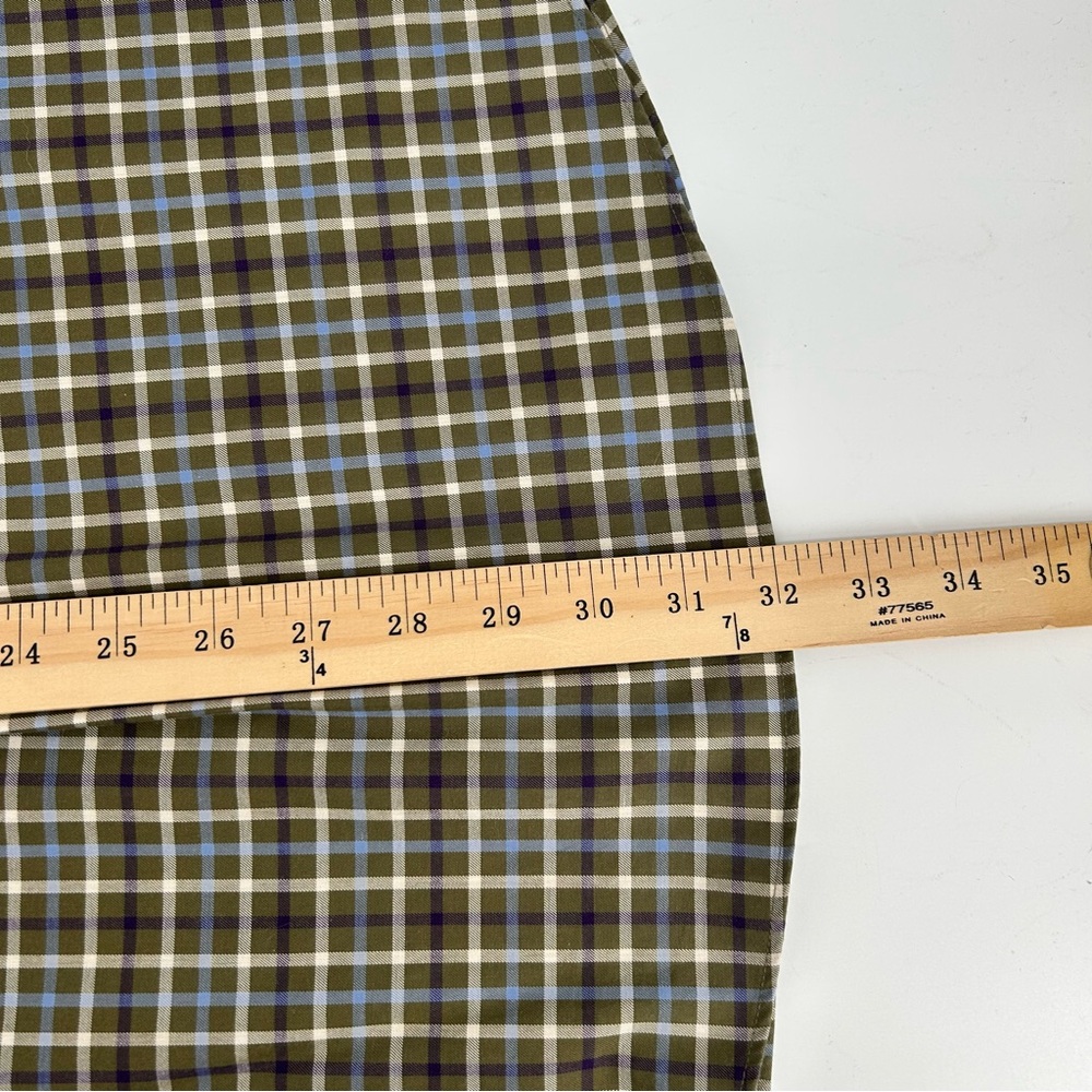 Land's End Plaid Traditional Fit No Iron Twill Short Sleeve Button Down Size XL - Picture 8 of 8